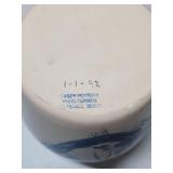 Blue and White Ceramic Cookie Jar and Cannister Set - set of 4