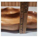 Hand-Carved Wooden Leaf Dish