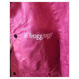 Frogg Toggs Pink and Black Rain Suit Size Small