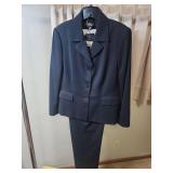Kasper Navy Blue with Navy Pinstripr Women