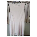 Calvin Klein Light Pale Pink Sleeveless Dress with Mesh Detail Sz 14