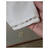 Calvin Klein Open Front Waist length cardigan with Pearl accents - missing sz tag, appears Sz Snall