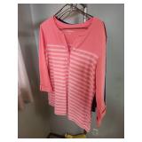 8 womens Size L casual tops - long and short sleeves- including By Chico