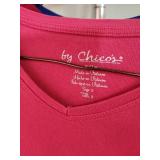8 womens Size L casual tops - long and short sleeves- including By Chico