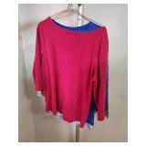 8 womens Size L casual tops - long and short sleeves- including By Chico