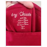 8 womens Size L casual tops - long and short sleeves- including By Chico