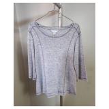 8 womens Size L casual tops - long and short sleeves- including By Chico