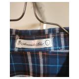 2 womens Size Large tops - long sleeve dress shirt and a London England Sweatshirt (very good conditon)