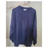 2 womens Size Large tops - long sleeve dress shirt and a London England Sweatshirt (very good conditon)