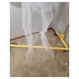 Vintage floor length wedding vail and vintage ring pillow