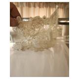Vintage floor length wedding vail and vintage ring pillow