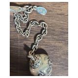 Vintage costume jewelry- 4 necklaces, one bracelet, a pendant, and 2 brooches