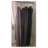 7 pairs mens dress pants,  6 pr 32x30 and 1 pr 32x32