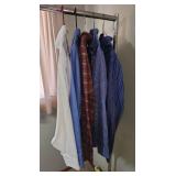 5 Mens button down dress shirts- Size M or 15 32/33