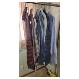 6 Mens button down dress shirts - Size Small or 14 - 14 1/2