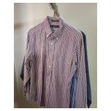 6 Mens button down dress shirts - Size Small or 14 - 14 1/2
