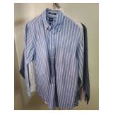 6 Mens button down dress shirts - Size Small or 14 - 14 1/2