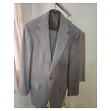 2 Mens size Small suits. No size markings.  Pants measure 32x29. Suggested for size S - Medium short in stature