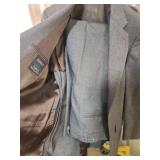 2 Mens size Small suits. No size markings.  Pants measure 32x29. Suggested for size S - Medium short in stature