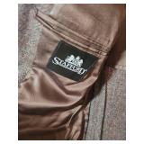 5 Mens suit jackets - none have a size tag.  All have 18-19" pit to pit chest measurement.  Suggest for Small to Medium.