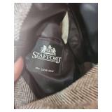 5 Mens suit jackets - none have a size tag.  All have 18-19" pit to pit chest measurement.  Suggest for Small to Medium.