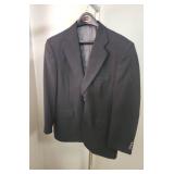 5 Mens suit jackets - none have a size tag.  All have 18-19" pit to pit chest measurement.  Suggest for Small to Medium.