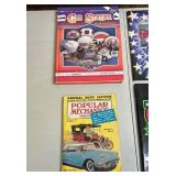 Automotive Literature Collection - Gas Station Guide, Racing Programs & Popular Mechanics