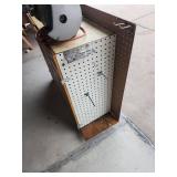 Wooden Tool Cabinet with Eclipse Vise and Black and Decker Grinder  38"W x 13"D x 33"H