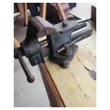 Wooden Tool Cabinet with Eclipse Vise and Black and Decker Grinder  38"W x 13"D x 33"H