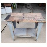 Industrial Work Bench with Storage Shelf 30"W x 15" D x 26" H