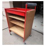 Rolling Tool Cart with Pegboard Sides 26"W x 16" D x 39.5"H