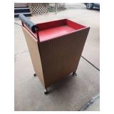 Rolling Tool Cart with Pegboard Sides 26"W x 16" D x 39.5"H
