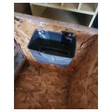 Wood storage Bench with Chevrolet Super Service Metal Sign and Chevrolet Logo Drawer Pull  36.5" W x 22.5"D x 25"H. Has mounted fire extinguisher, shelf/trays inside