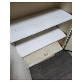 White Wood Storage Cabinet 28" W x 14.5" D x 34.5" H  (could wall mount)