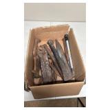 Vintage Hand Tools and Railroad Spikes - heavily with patina