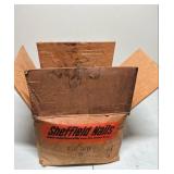 Sheffield Nails Box - Armco Steel Corporation - approx 3/4 full (heavy)