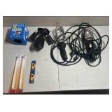 Hanging Work Lights, light fixture and bulbs