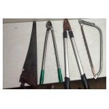 Yard Tools - hand saws and pruning shears
