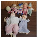 Vintage Baby Doll Collection including 1980s Precious Moments Cloth Baby Dolls