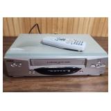 Sanyo VCR model VWM-696 with remote (remote may not be the original remote, not branded) - powers on, otherwise not tested