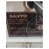 Sanyo VCR model VWM-696 with remote (remote may not be the original remote, not branded) - powers on, otherwise not tested