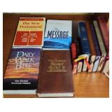 Bible Collection - total of 11 including 3 hardbacks and 8 leather bound