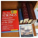 Study Bible Books - including 2 hardbacks, 3 leather bound and one cd sermon set