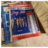 Early 1900s Sheet Music Collection - huge stack of sheet music