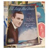 Early 1900s Sheet Music Collection - huge stack of sheet music