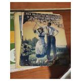 Early 1900s Sheet Music Collection - huge stack of sheet music