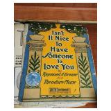 Early 1900s Sheet Music Collection - huge stack of sheet music