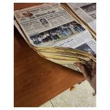 The Wichita Eagle Newspaper - huge stack of vintage newspaper editions dating from late 1950s on