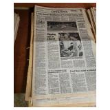 The Wichita Eagle Newspaper - huge stack of vintage newspaper editions dating from late 1950s on
