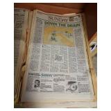 The Wichita Eagle Newspaper - huge stack of vintage newspaper editions dating from late 1950s on